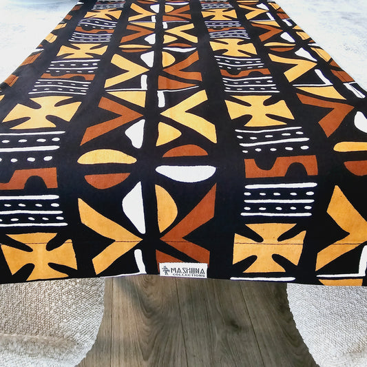 Table Runner 160x35cm | 180x35 | 200x35cm | 100% Cotton African Print Fabric