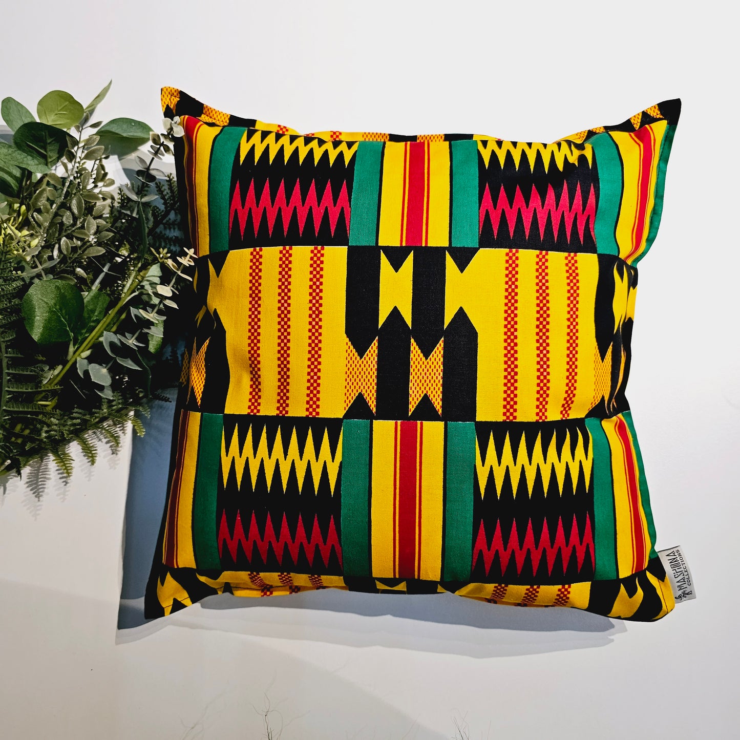 Set of 2 / 4 African Print | 40x40cm | Mudcloth Boho Cushion Cover 100% Cotton Wax Ankara Fabric