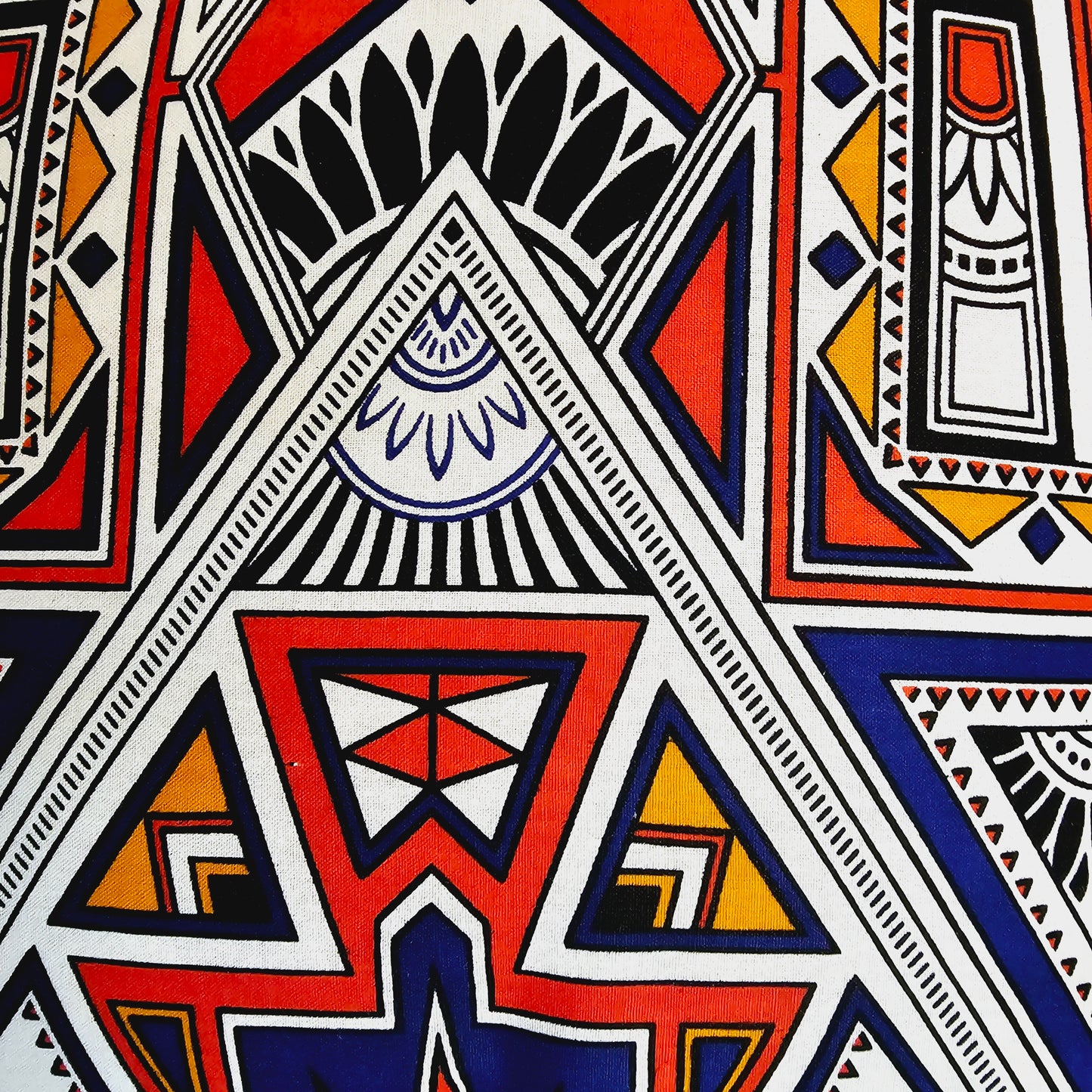 Set of 2 / 4 African Print | 40x40cm | Mudcloth Boho Cushion Cover 100% Cotton Wax Ankara Fabric