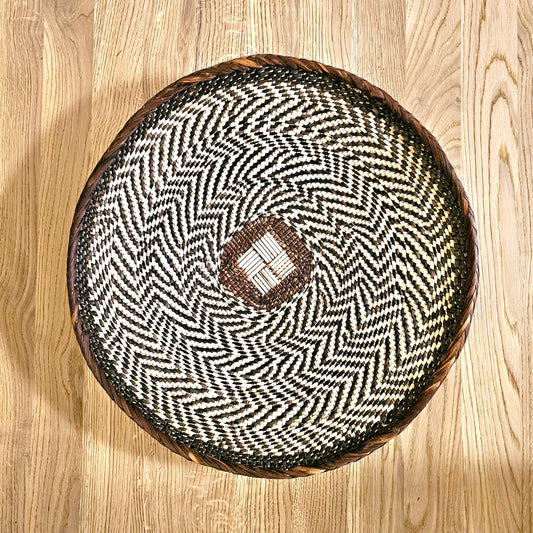 Set of 2 Handmade African Wall Baskets | Zimbabwe Baskets | Boho Wall Decor | 2C