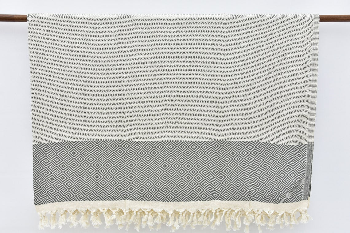 Hammam Towel | Beach Towel | Yoga Towel | 100x80cm made from 100% Turkish Cotton