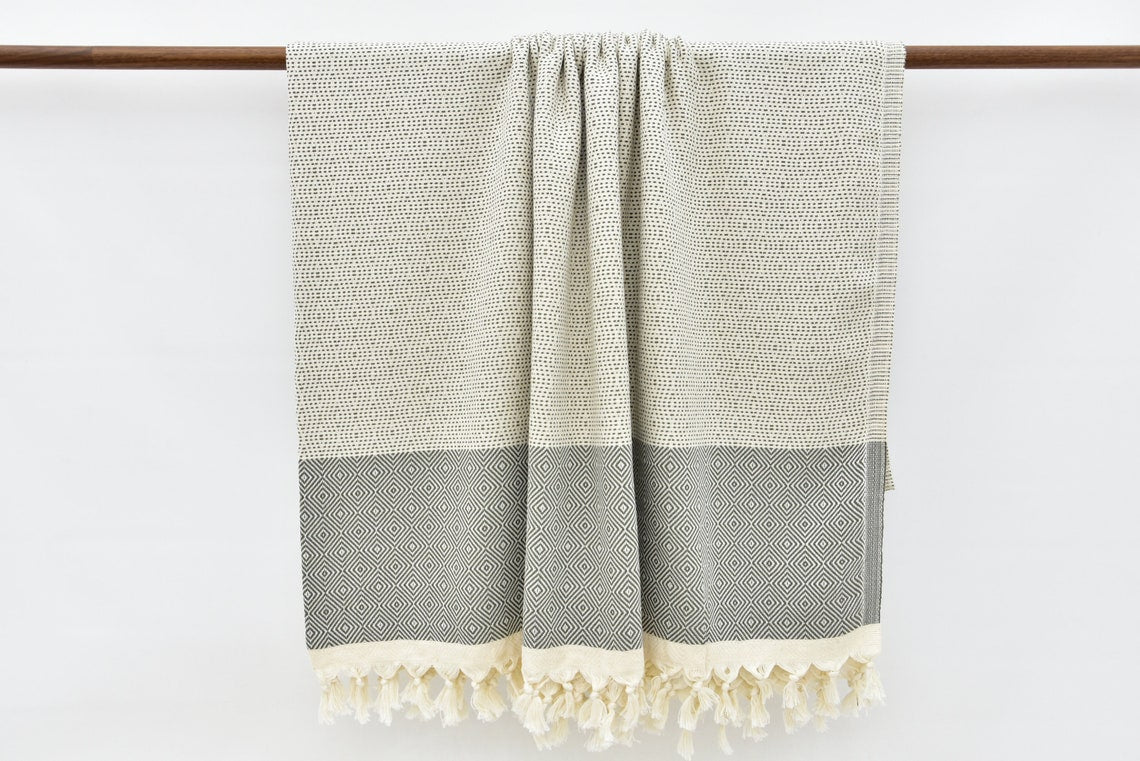Hammam Towel | Beach Towel | Yoga Towel | 100x80cm made from 100% Turkish Cotton