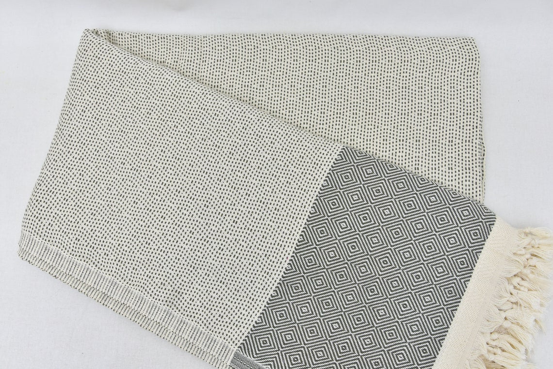 Hammam Towel | Beach Towel | Yoga Towel | 100x80cm made from 100% Turkish Cotton
