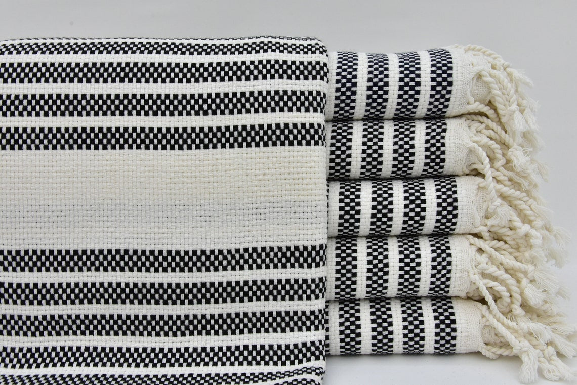 Hammam Towel | Beach Towel | Yoga Towel | 100x80cm made from 100% Turkish Cotton