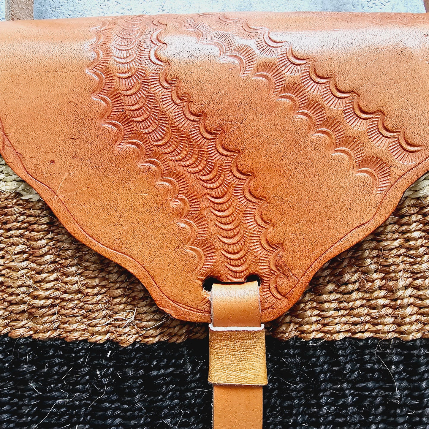 Handmade Sisal Handbag | Fully lined with an Adjustable Strap