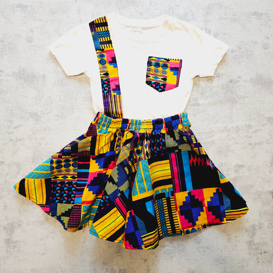 Matching T-shirt and Circle Skirt Set for Kids