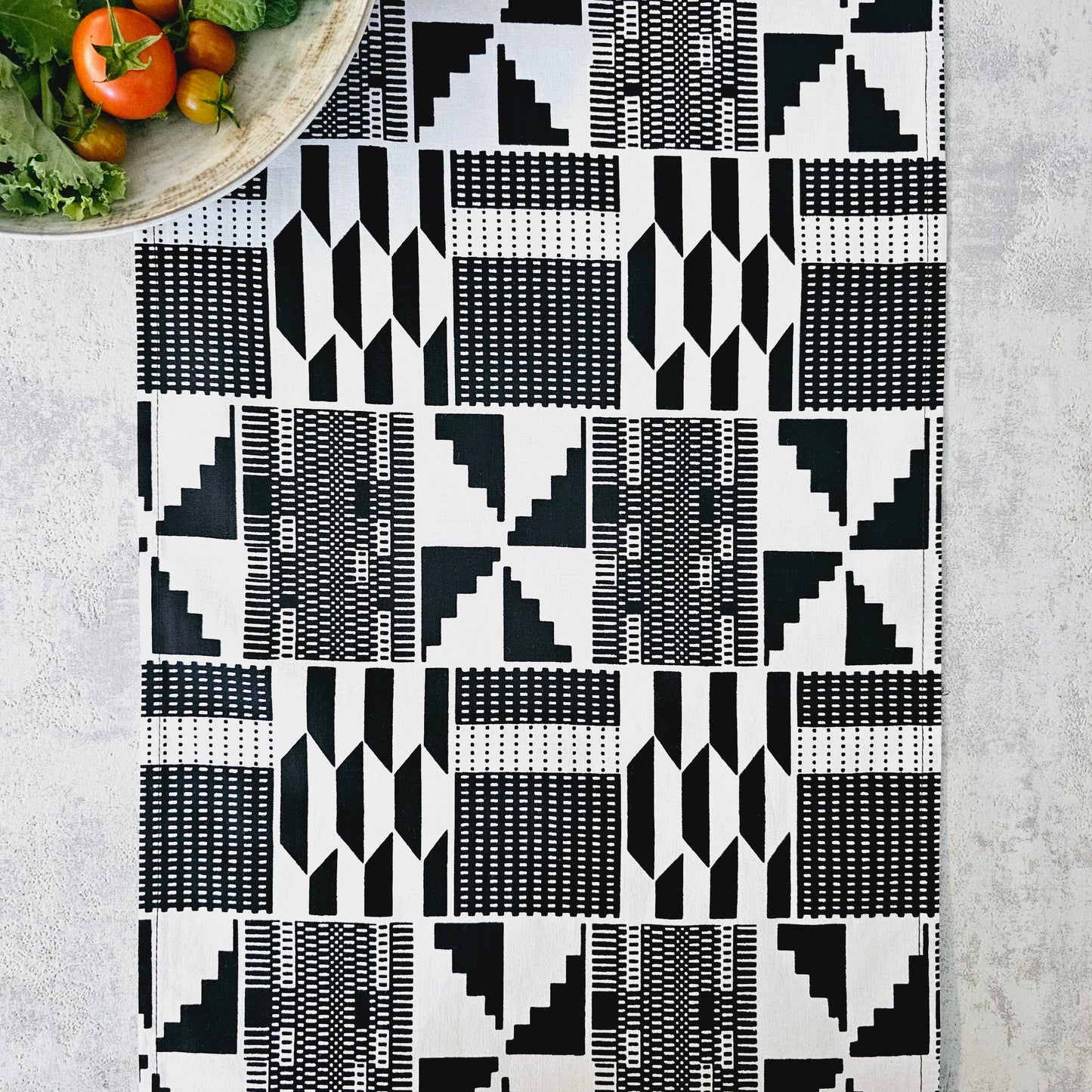 Table Runner and Set of 4 Placemats | 100% Cotton African Print Fabric