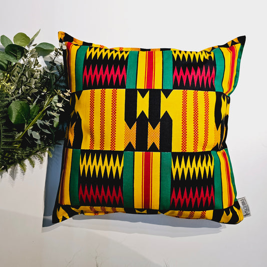 Set of 2 | 4 Cushion Covers | 40x40cm | 100% Cotton Wax Ankara Fabric