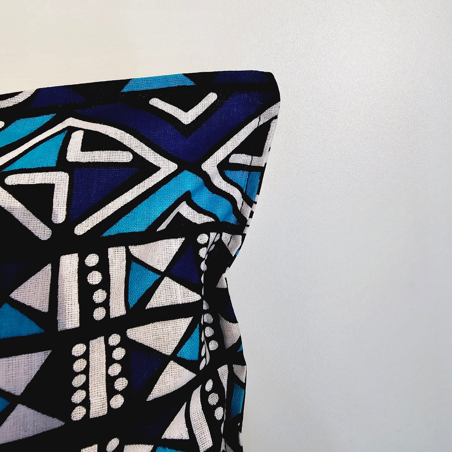 Set of 2 / 4 African Print | 40x40cm | Mudcloth Boho Cushion Cover 100% Cotton Wax Ankara Fabric