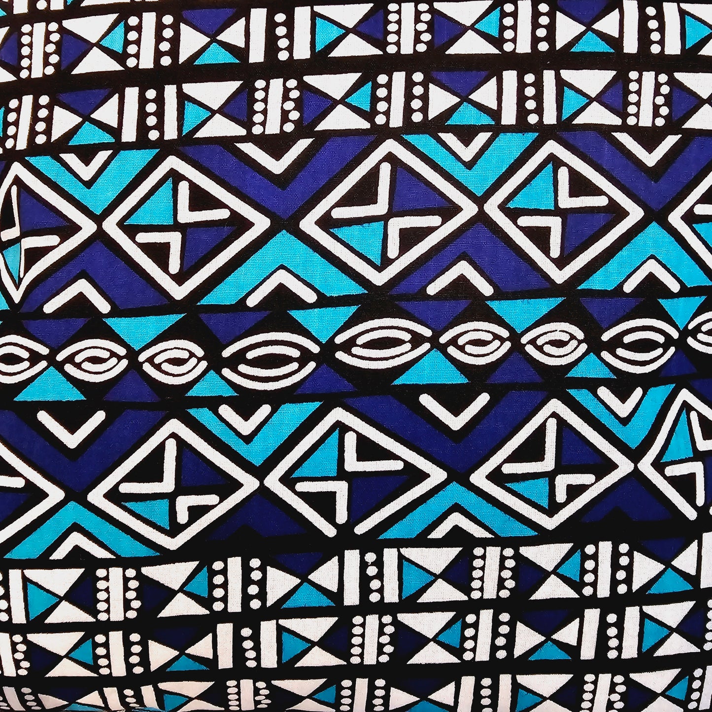 Set of 2 / 4 African Print | 40x40cm | Mudcloth Boho Cushion Cover 100% Cotton Wax Ankara Fabric