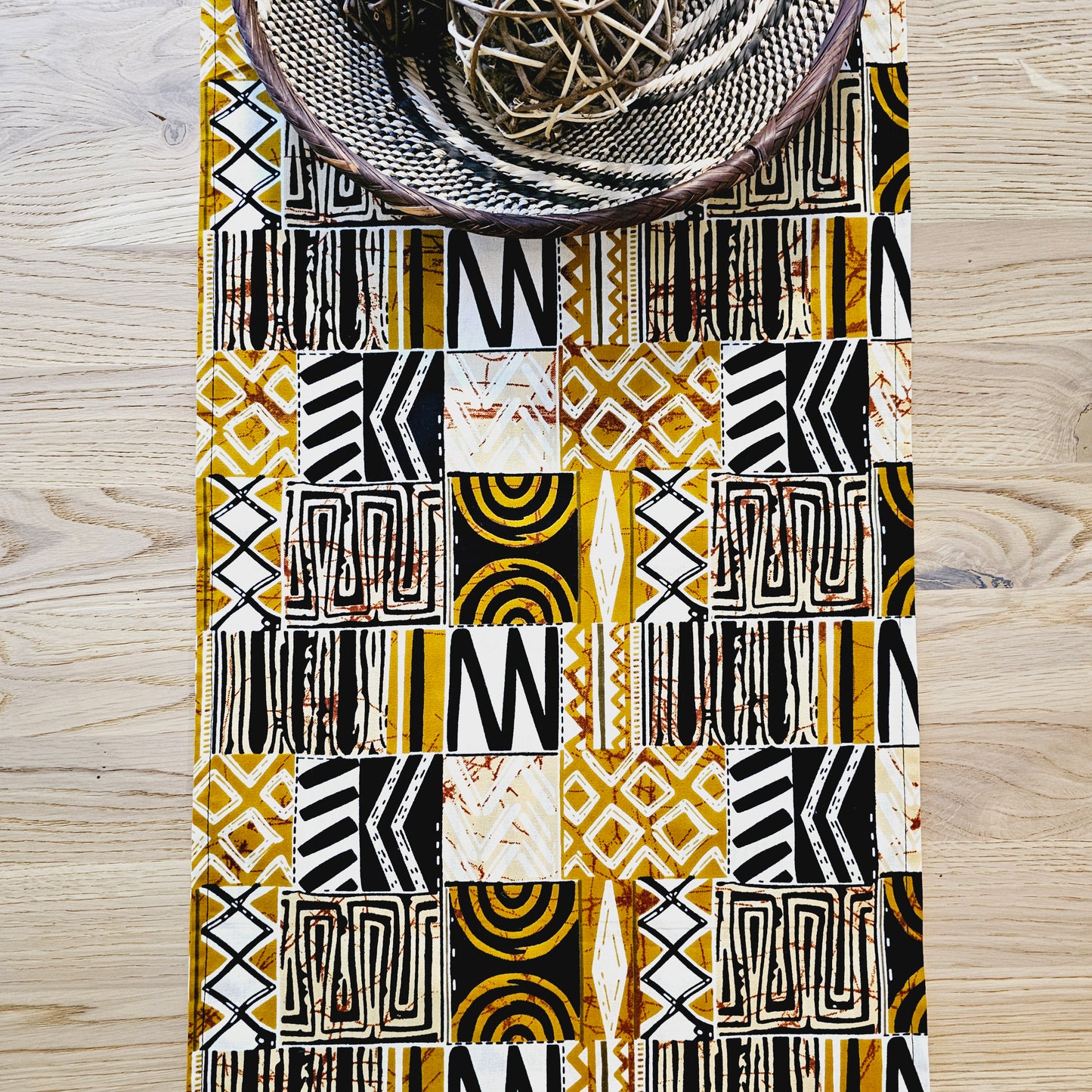 Table Runner 160x35cm | 180x35 | 200x35cm | 100% Cotton African Print Fabric