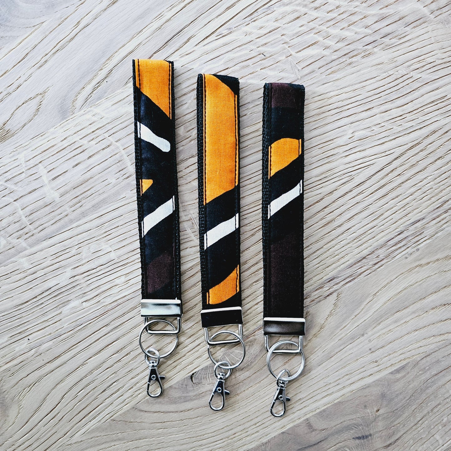 Set of 3 African Print  Key Fobs | Wristlet | Key Holder