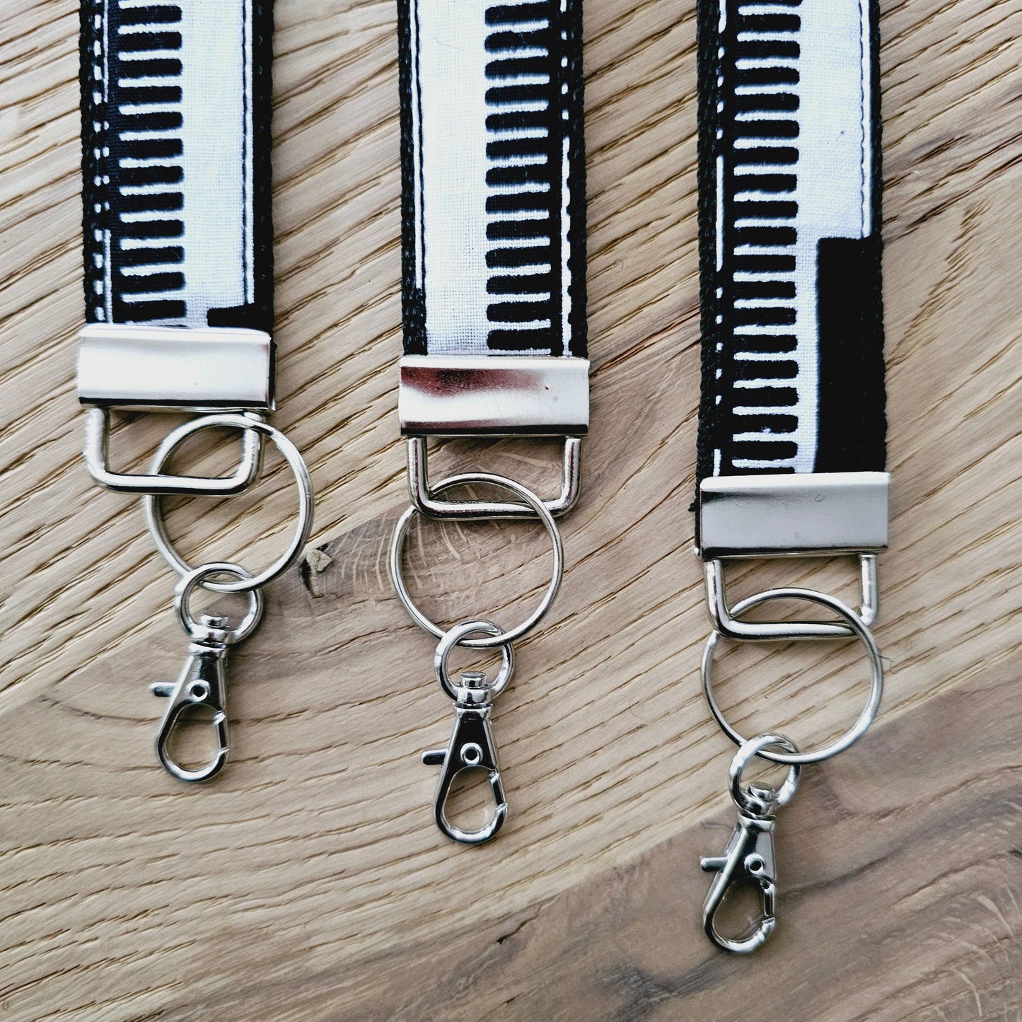 Set of 3 African Print  Key Fobs | Wristlet | Key Holder