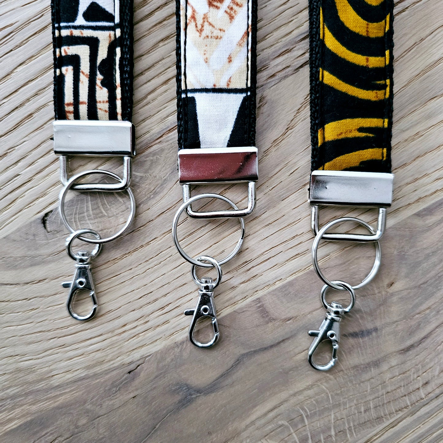 Set of 3 African Print  Key Fobs | Wristlet | Key Holder