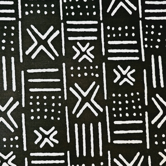 Handmade Table Runner 160x35cm | 180x35 | 200x35cm | African Print "Mudcloth" Bogolan Inspired Print  Made from 100% African Print Fabric