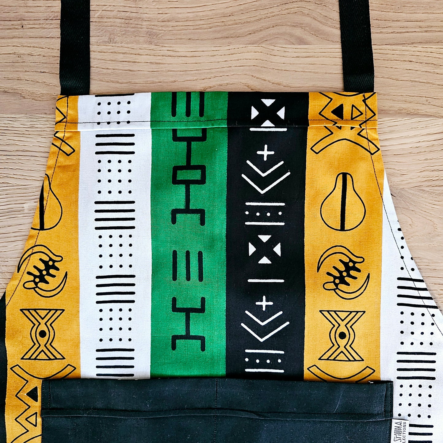 Handmade Apron and Matching Oven Gloves Set | 100% Cotton African Print Fabric