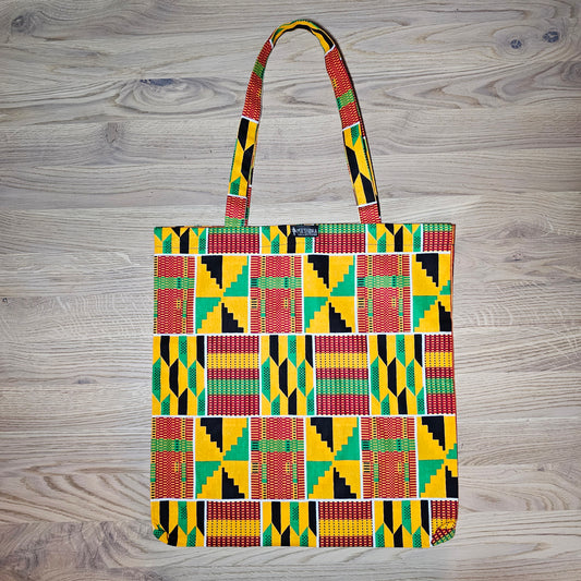 Handmade Tote Bag African Print | Beach Bag | Shopping Bag