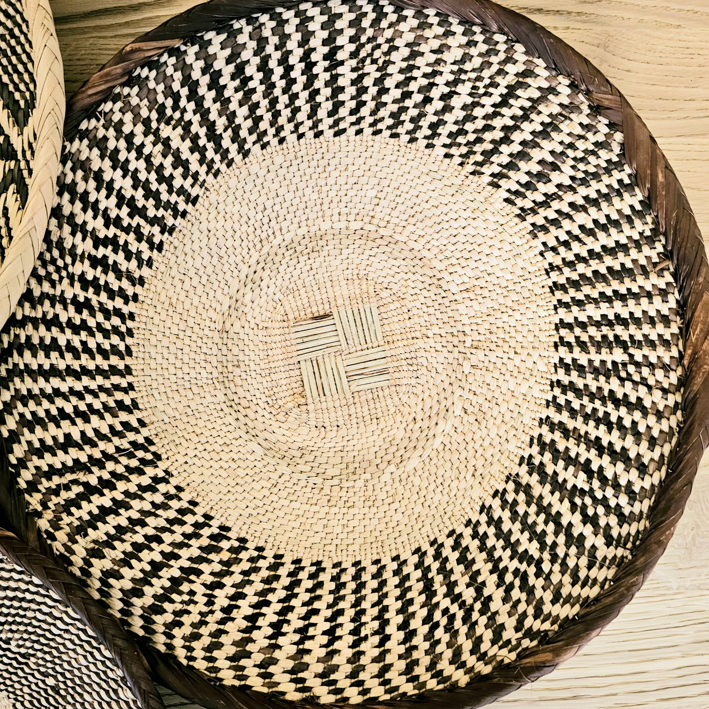 Set of 3 Handmade African Wall Baskets | Zimbabwe Baskets | Boho Wall Decor | 3C