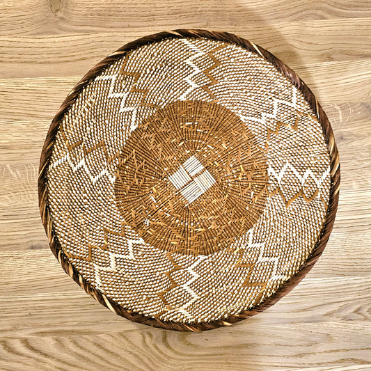 Set of 3 Handmade African Wall Baskets | Zimbabwe Baskets | Boho Wall Decor | 3B