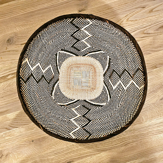 Set of 4 Handmade African Baskets Zimbabwe | Boho Wall Decor | 4B