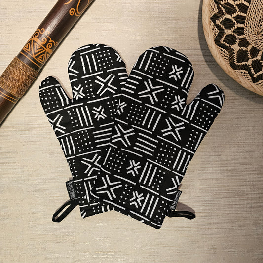 Set of 2 Oven Gloves | African Print Cotton Fabric