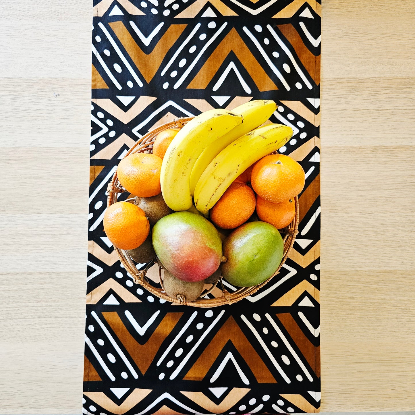 Table Runner 160x35cm | 180x35 | 200x35cm | 100% Cotton African Print Fabric
