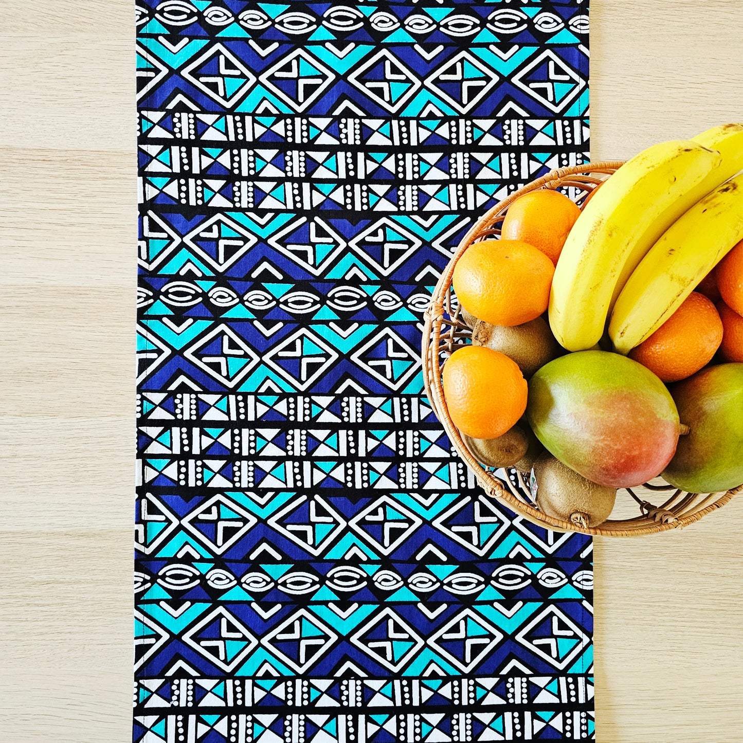 Table Runner 160x35cm | 180x35 | 200x35cm | 100% Cotton African Print Fabric