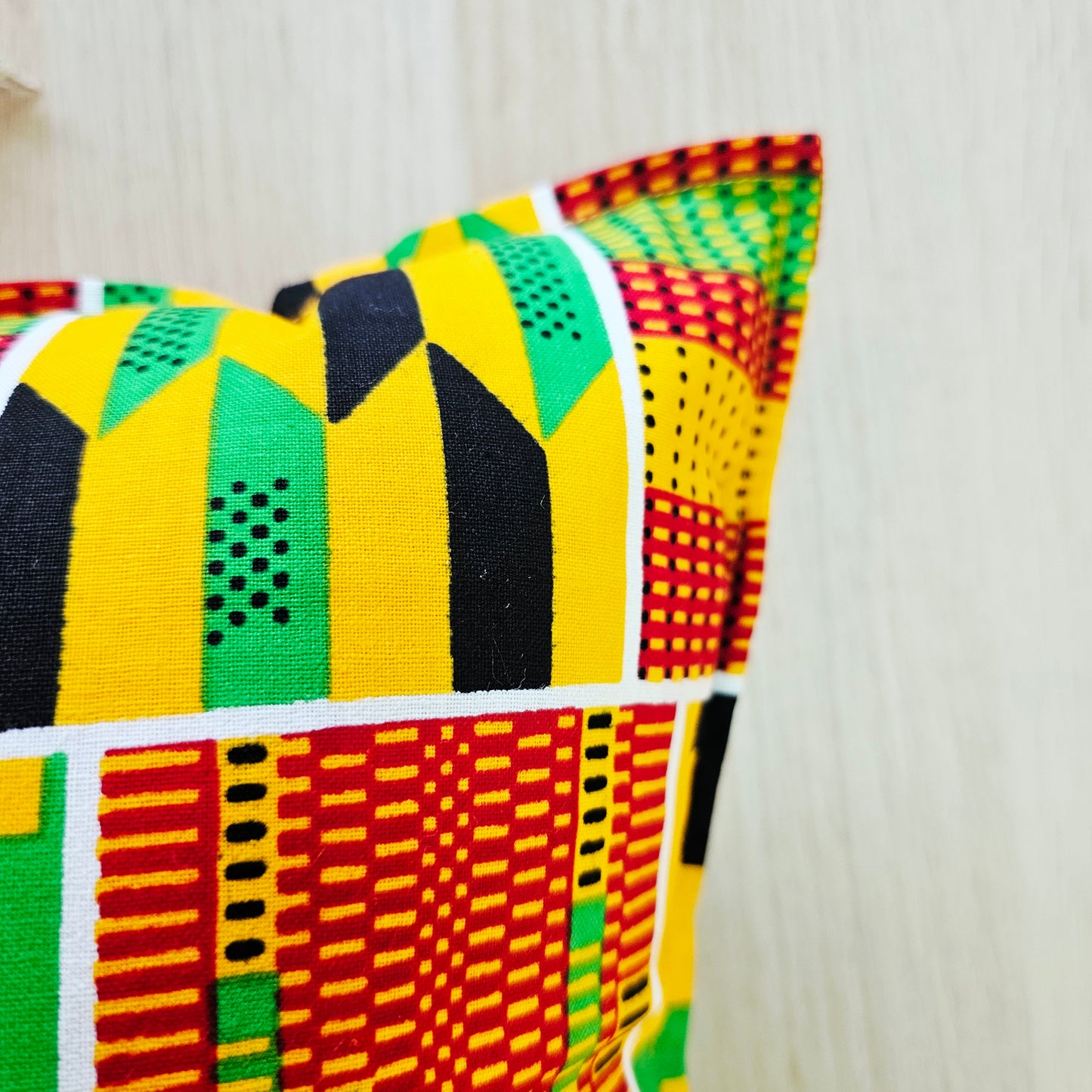 Set of 2 | 4 Cushion Covers |40x40cm | 100% Cotton Wax Ankara Fabric