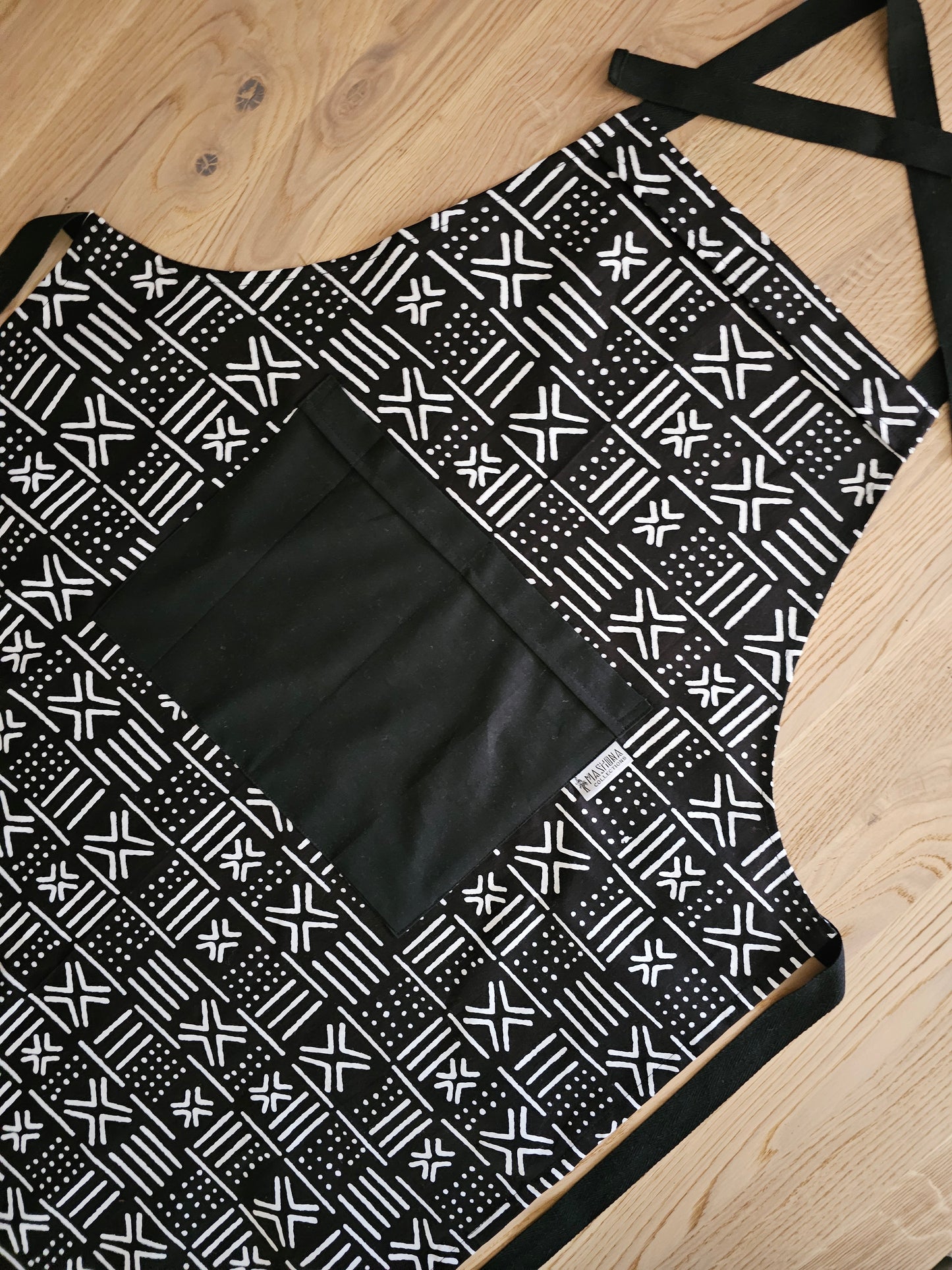 Handmade African Print Apron with Pocket | 100% African Print Fabric