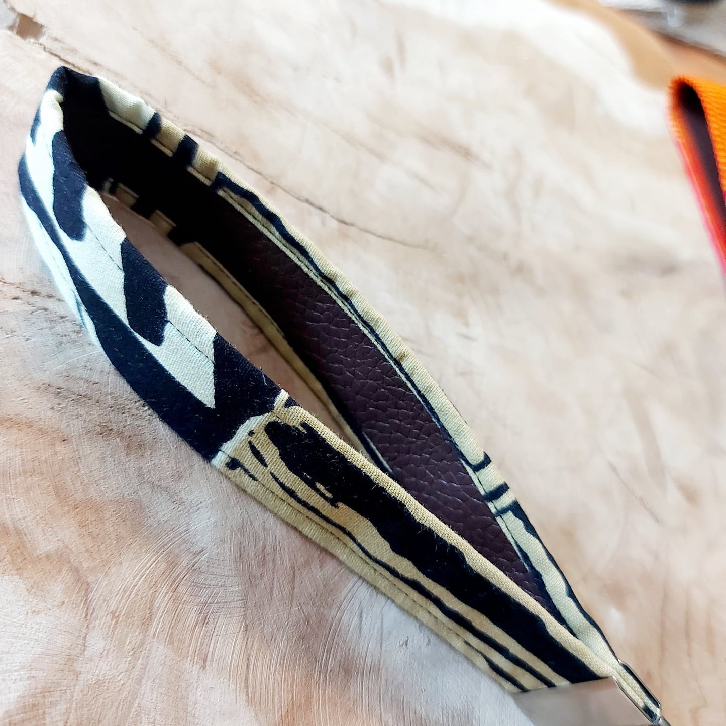 African Print and Leather Key Fob | Wristlet | Key Holder