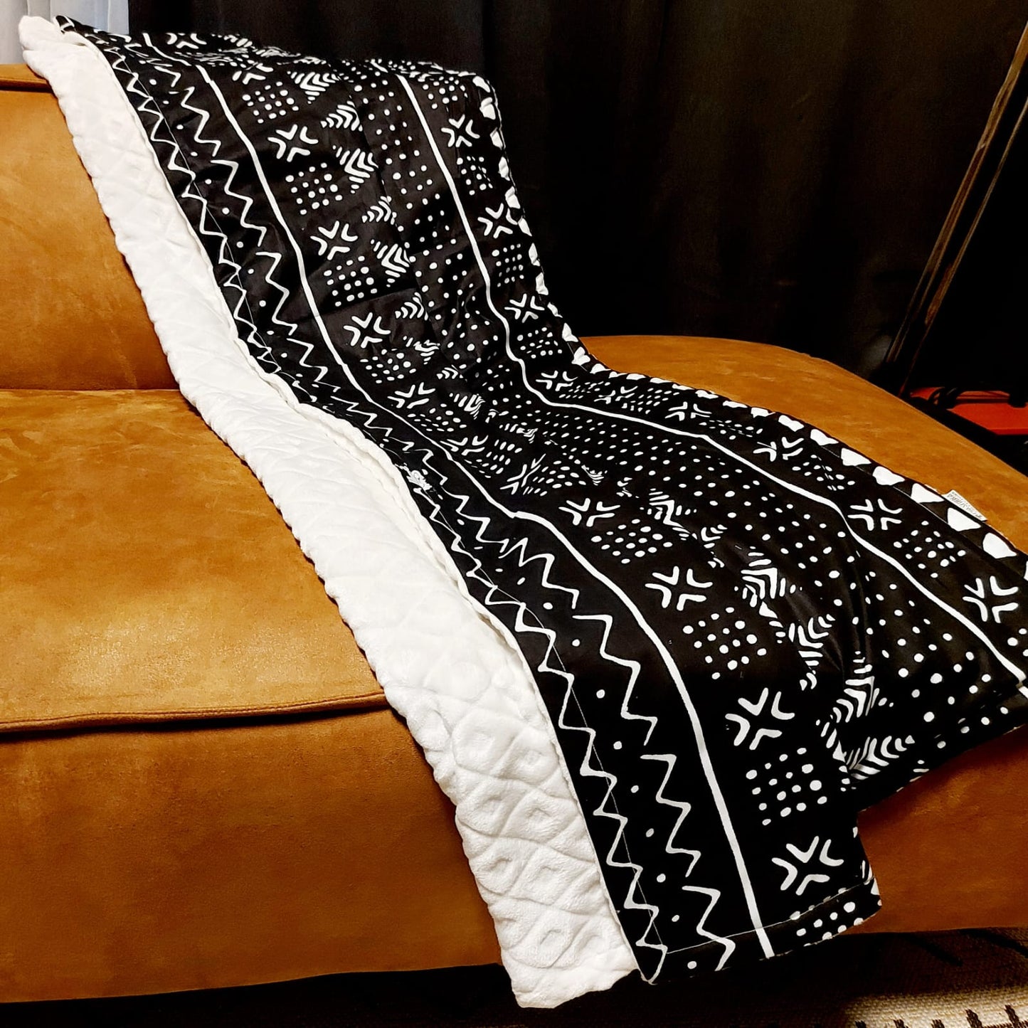 African Print | Mudcloth Print Throw Blanket | 100x150cm