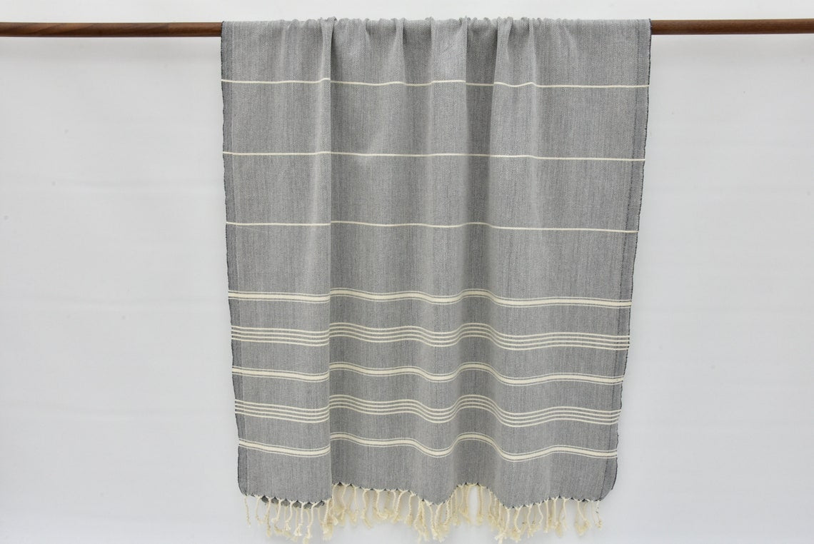 Hammam Towel | Beach Towel | Yoga Towel | 100x80cm made from 100% Turkish Cotton